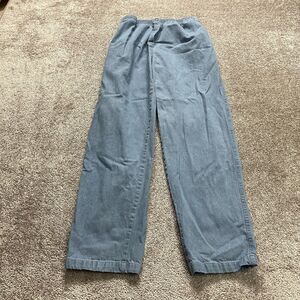 Woman Within Jeans Pants Womens Plus 16 Tall Blue Classic Fit Light Wash 30x33